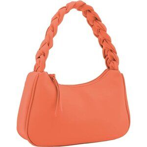 Braided Top Handle Shoulder Bag
